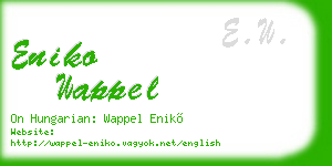 eniko wappel business card